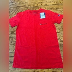 Champion Scarlet red t shirt size L